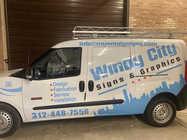 Custom vinyl wraps on Windy City vehicle in Chicago, IL 
