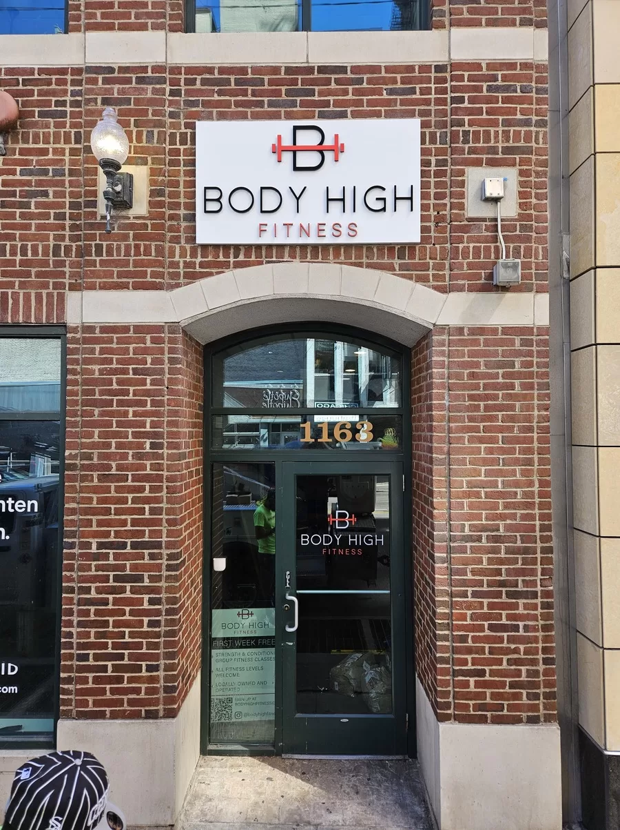 Body High Fitness Storefront With Channel Letter Sign Fabricated By Windy City Signs Graphics In Chicago