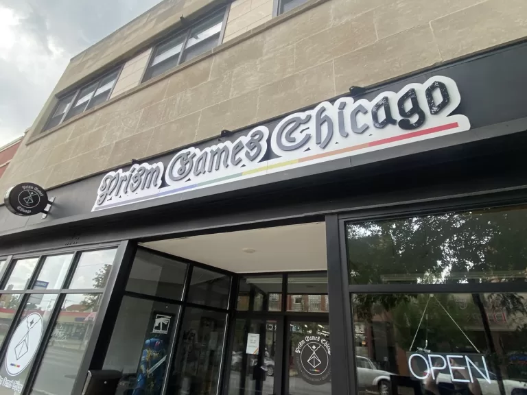 Storefront Sign Of Games Chicago