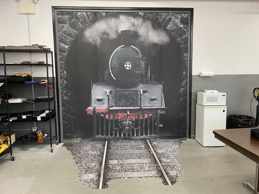 Vinyl Wall Mural Of Train